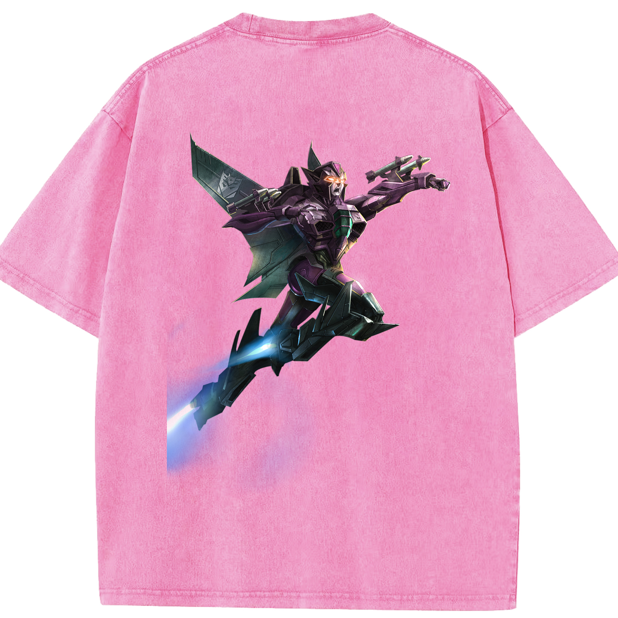 （画像用）  綿100% ヴィンテージ風 半袖Tシャツ（背面プリント）